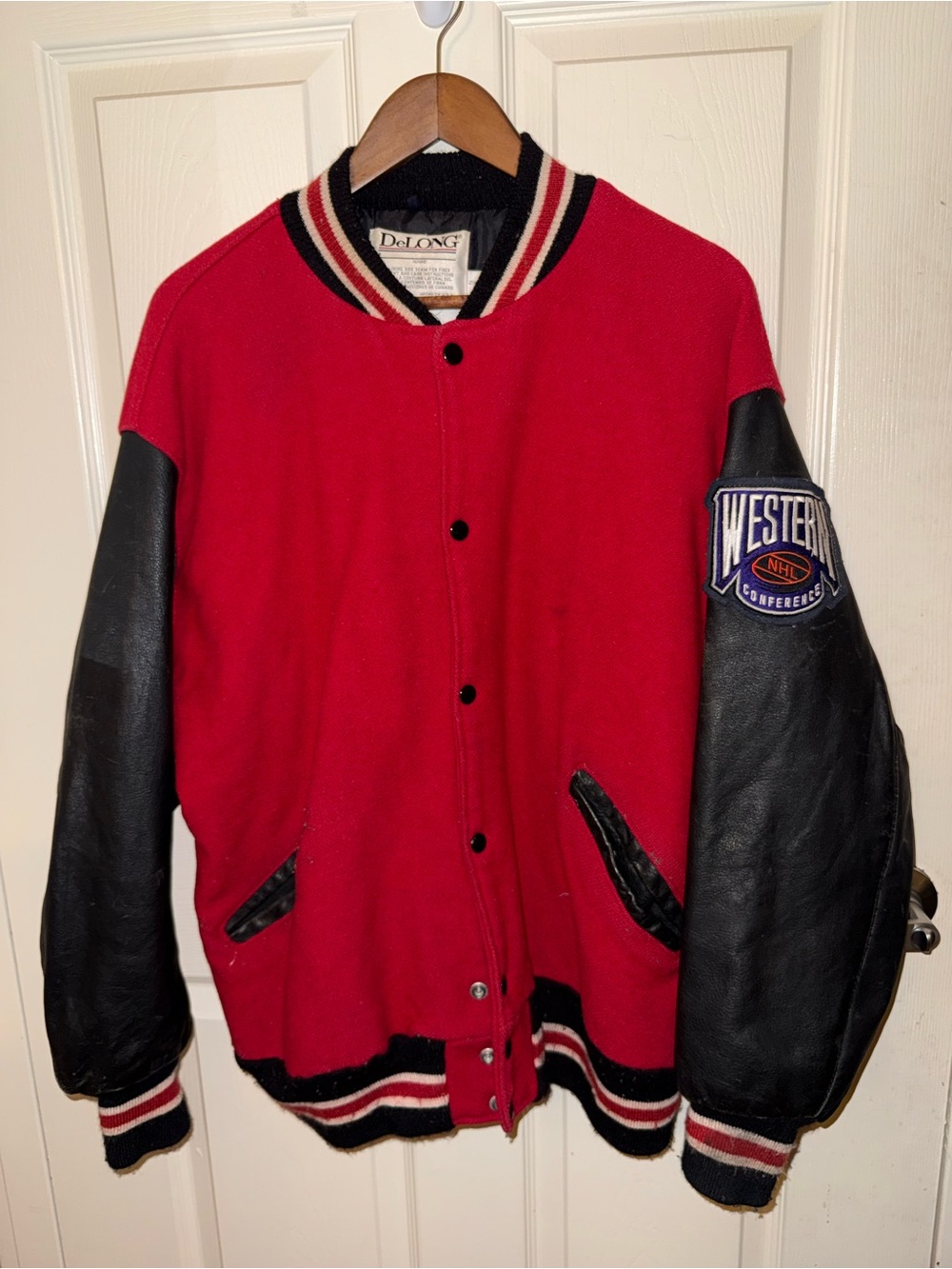Vintage DeLong NHL Western Conference Varsity Jacket